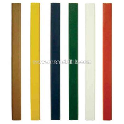 Carpenter pencil with flat medium soft lead