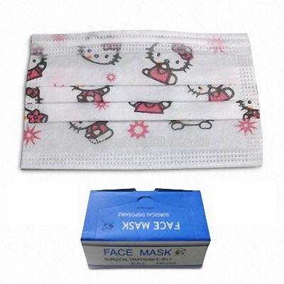 Cartoon Printing Face Mask with Easy Elastic Ear Loop and Nose Wire