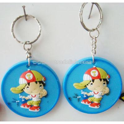 Cartoon Rubber Key Ring