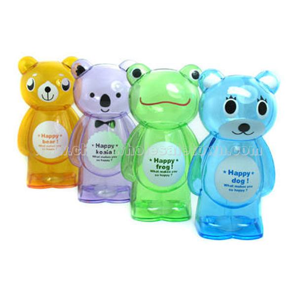 Cartoon Teddy Bear oversized transparent money bank