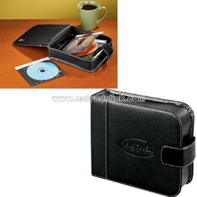 Case Logic Pro DVD/CD Leather Desk Organizer - Black