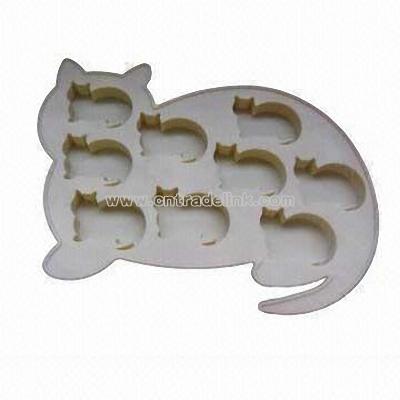 Cat Shaped Silicone Ice Cube Tray