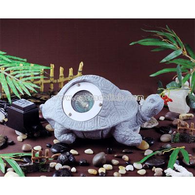 Ceramic Garden Turtle Light