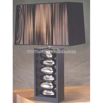 Ceramic and wood base Table Lamp