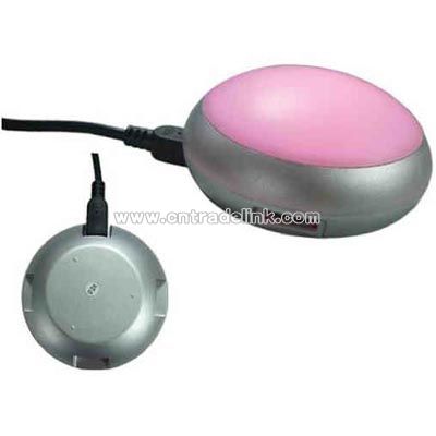 Changing light 3 port USB hub