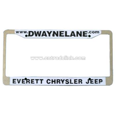 Charactered License Plate Frame