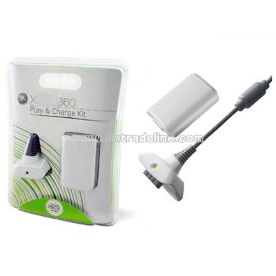Charge Cable & Battery Pack for xBox360