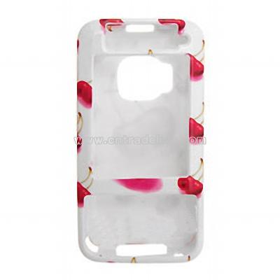 Cherry Hard Plastic Cover Case Holder for Cell Phone Nokia N81