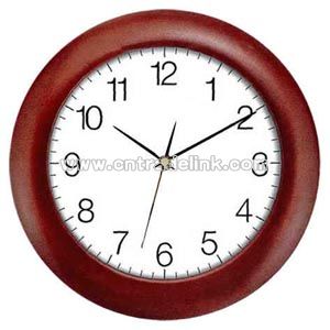 Cherry wood wall clock