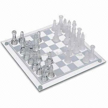 Chess Set with Transparent and Non-transparent Piece