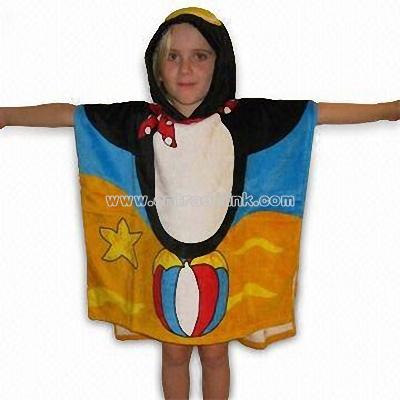 Children Towel Hood with Reactive Printing