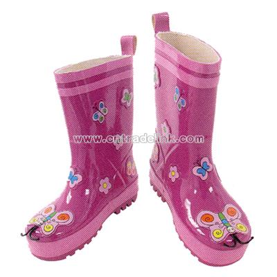 Children's Butterfly Rain Boots