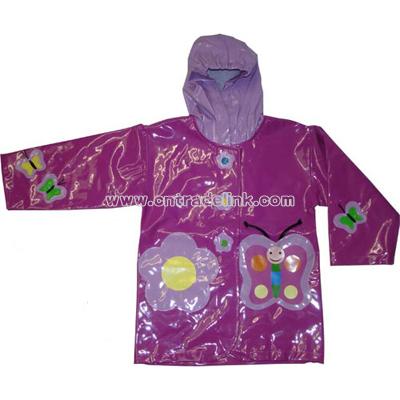 Children's Butterfly Raincoat
