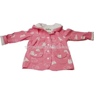 Children's Hatley Kittens Raincoat