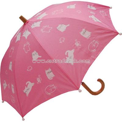 Children's Hatley Stick Kittens Umbrella