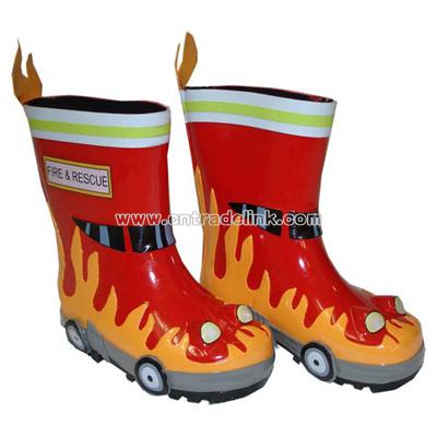 Children's Kidorable Fireman Rain Boots