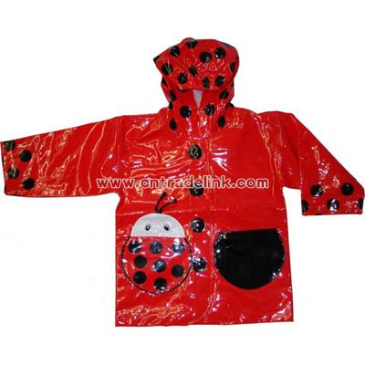 Children's Ladybug Raincoat