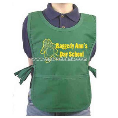 Children's smock apron with pocket