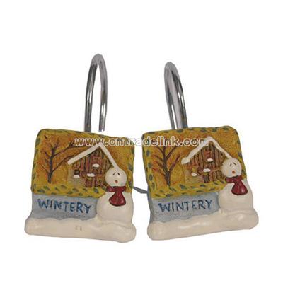 Chilly Days Frosty Nights Shower Hooks