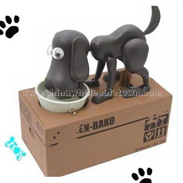 Choken Bako Robotic Dog Piggy Coin Bank Bowl