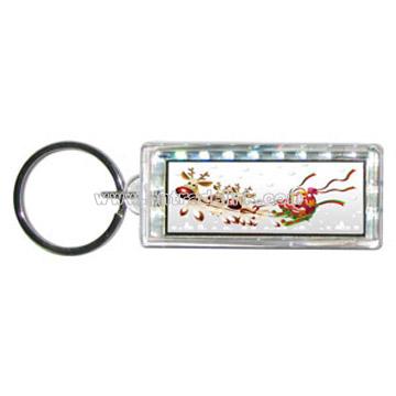 Chrismas Design Solar Keychain
