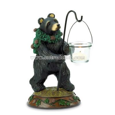 Christmas Bear Candle Holder