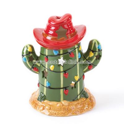 Christmas Cactus Candle Holder