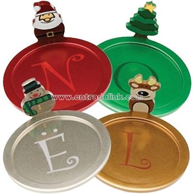 Christmas Coasters Set (4 pc)