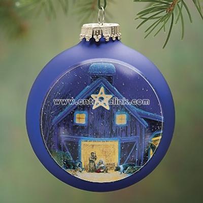 Christmas Eve Glass Ball Ornament