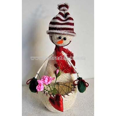 Christmas Gift - Snowman Basket