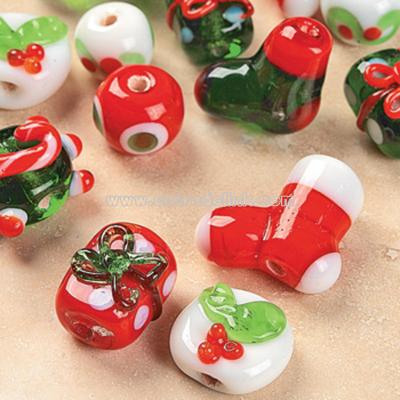 Christmas Lampwork Bead Set