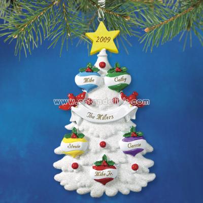 Christmas Tree Personalized Holiday Ornaments