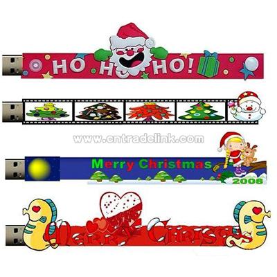 Christmas Wristlet USB Flash Drive