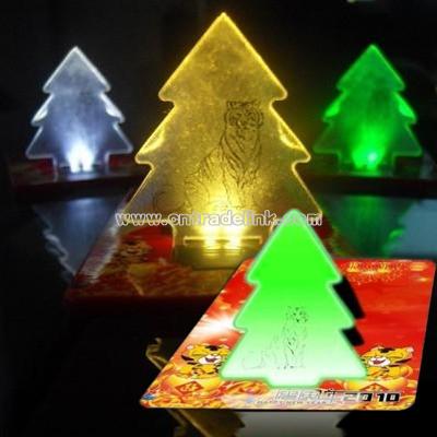 Christmas tree LED Card lighting