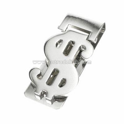 Chrome Dollar Sign Money Clip