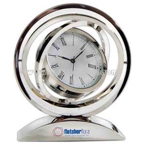 Chrome spinner clock