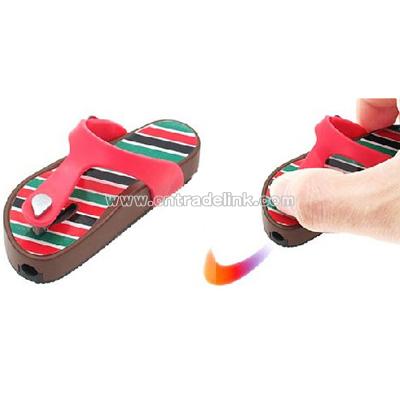 Cigarette Lighter - Beachcomber Flip Flop Slippers - Red