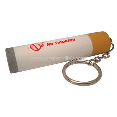 Cigarette stress reliever key tag