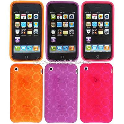 Circle Design Crystal Silicon Skin Case for Apple iPhone 3G/ 3GS