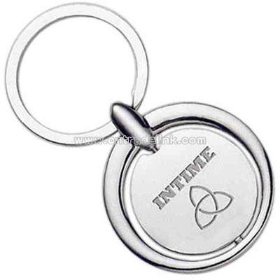 Circular - Spinning Metal Key Tag
