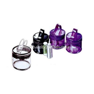 Circular Cosmetic Bag