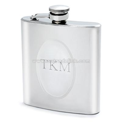 Classic Engraving Circle Flask