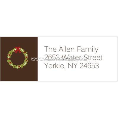 Classic Wreath Address Label