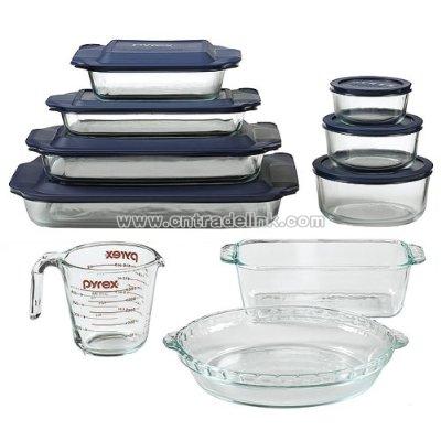 Clear Glass 17-pc. Bake and Store Set