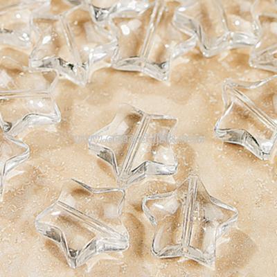 Clear Star Glass Beads