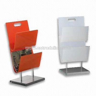 Clear or Colorful Newspaper Rack
