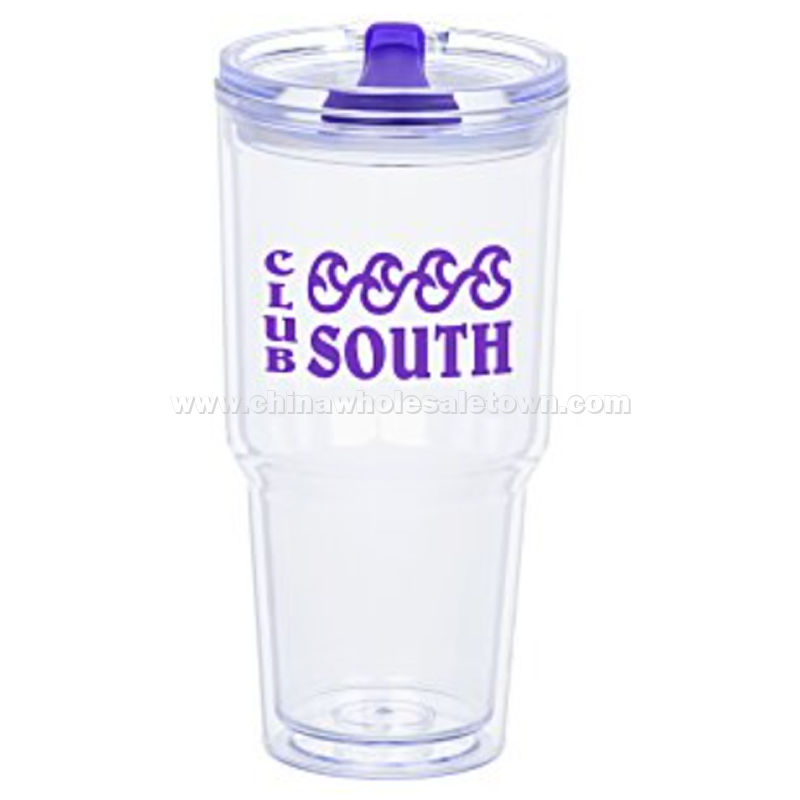 Clearly Acrylic Travel Tumbler - 24 oz.