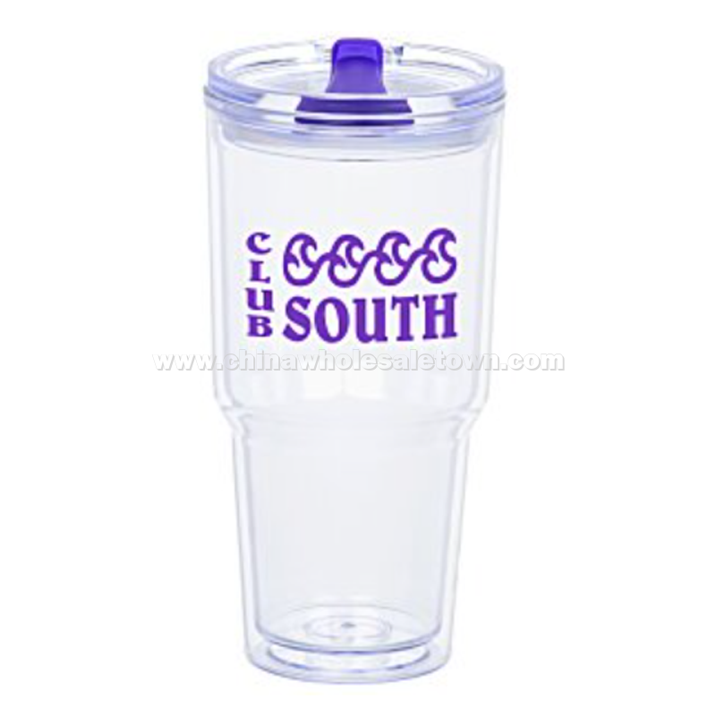Clearly Acrylic Travel Tumbler - 24 oz.