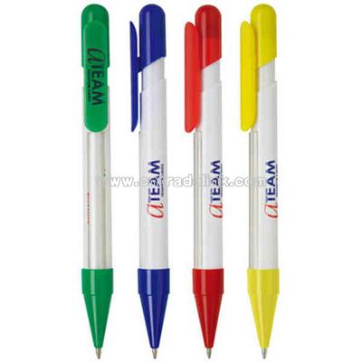 Click action retractable ballpoint pen