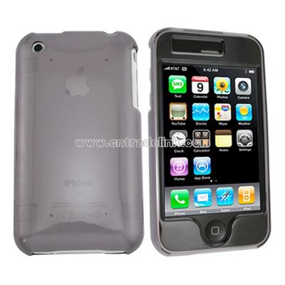 Clip On Crystal Case for Apple iPhone 3G-Clear Smoke